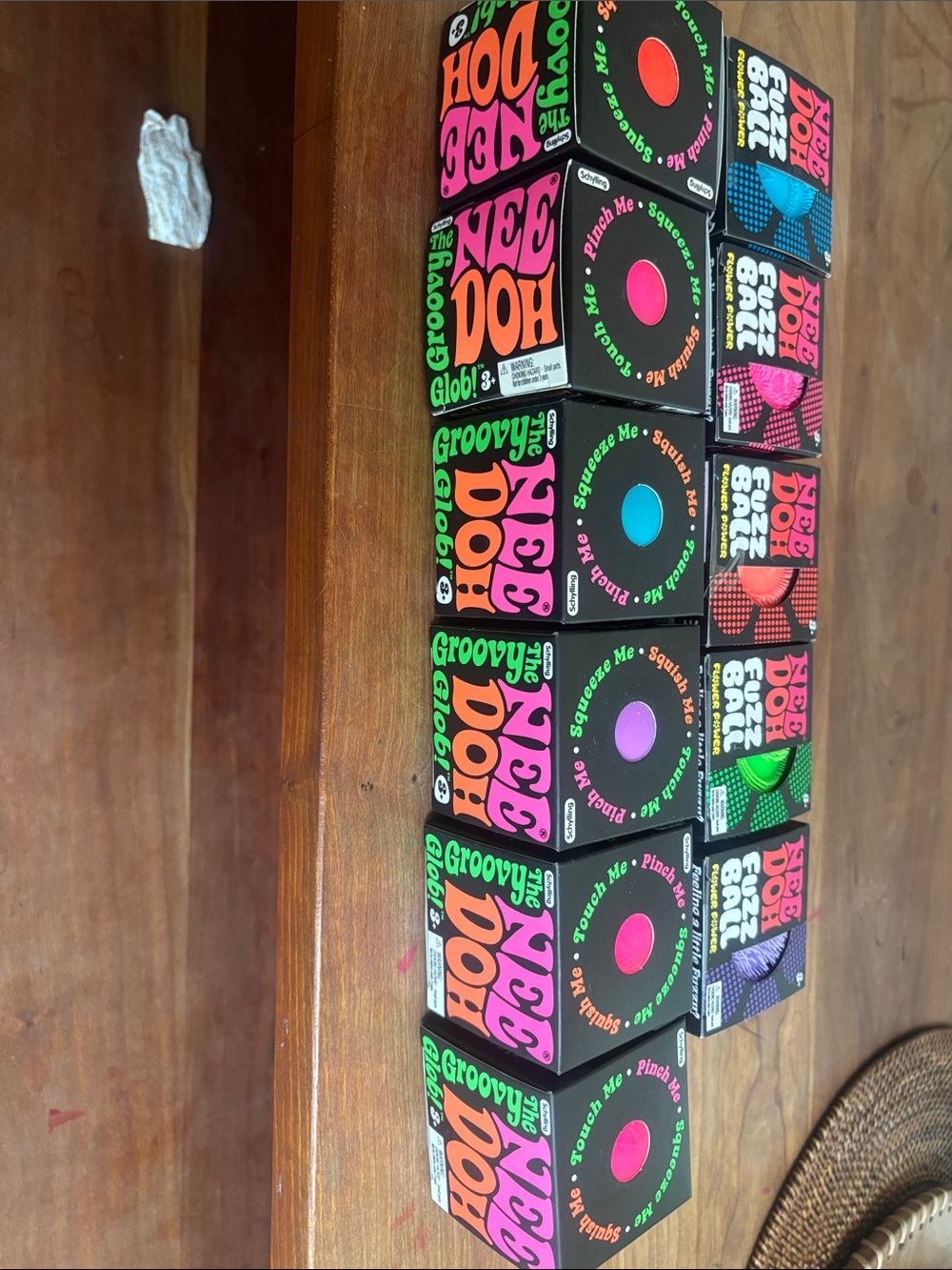 NWT Nee Doh - Brand New unopened set of 10 Nee Doh5 Fuzz Balls, 5 Groovy Globs - Picture 3 of 5